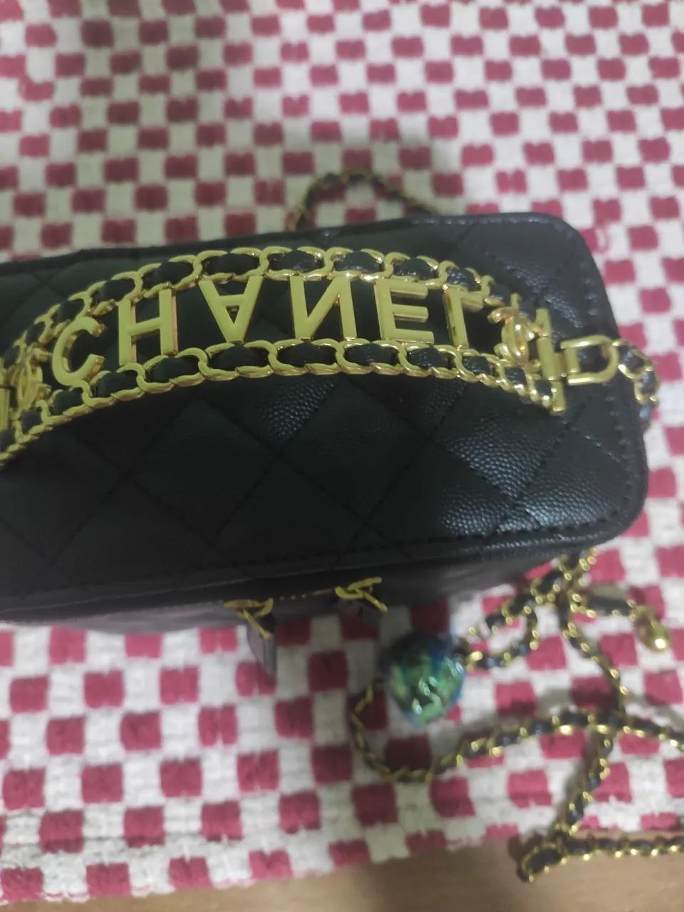 Bolsa Chanel Vitaly Preta - Foto 2