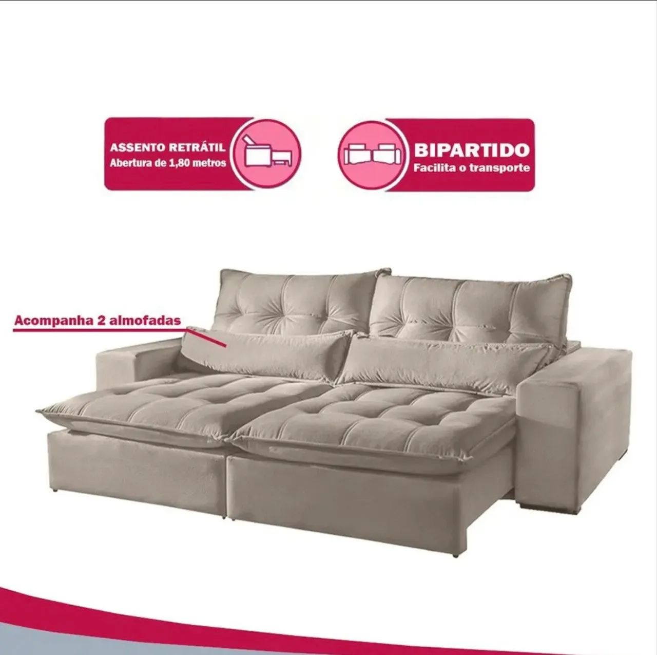 VENDO SOFÁ 2 lugares 65569112440067121