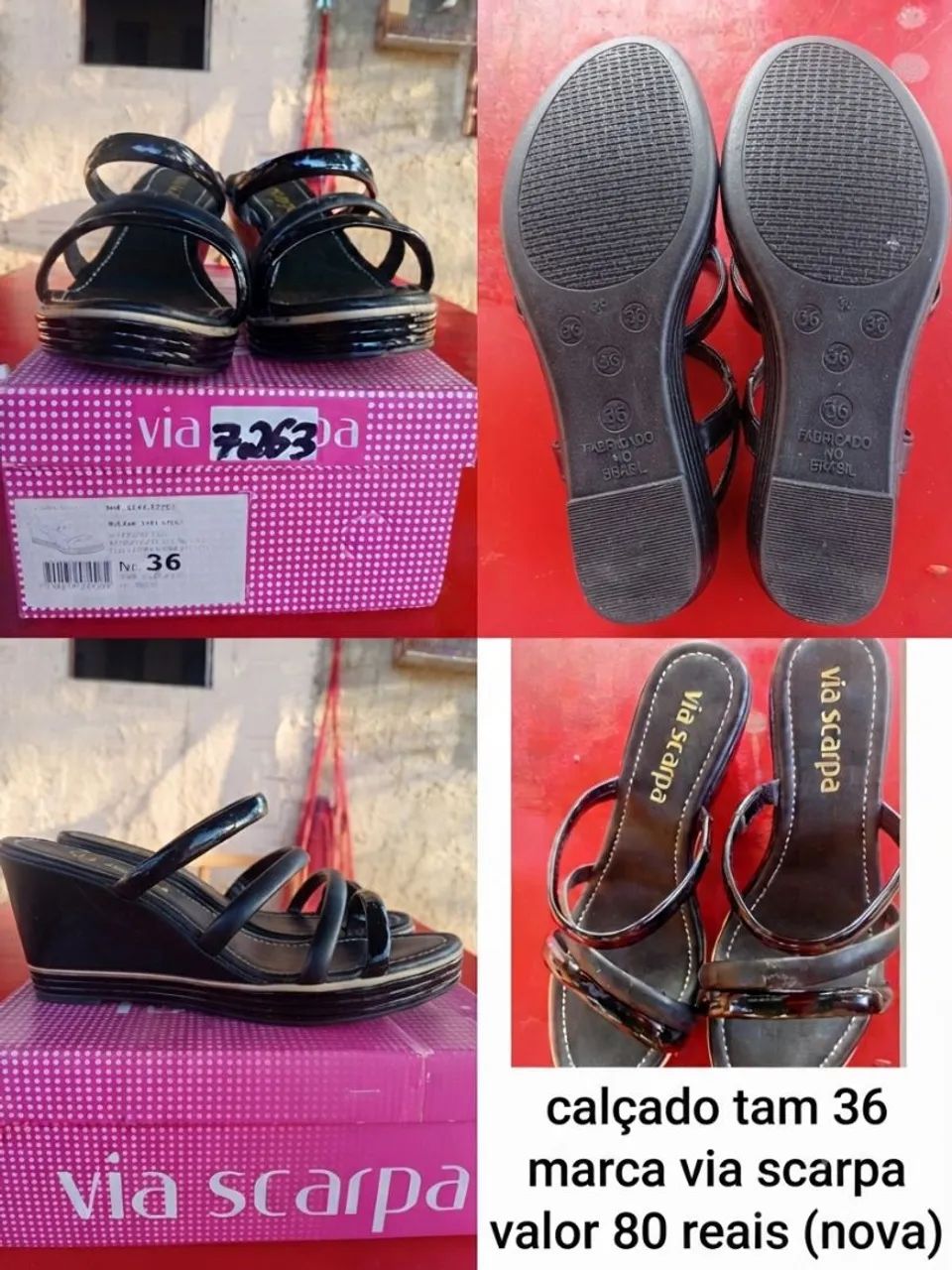 Sandalia via scarpa 36