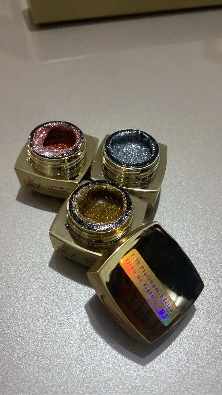 Vendo kit 6 esmaltes em gel efeito magnético + imã  - Foto 2
