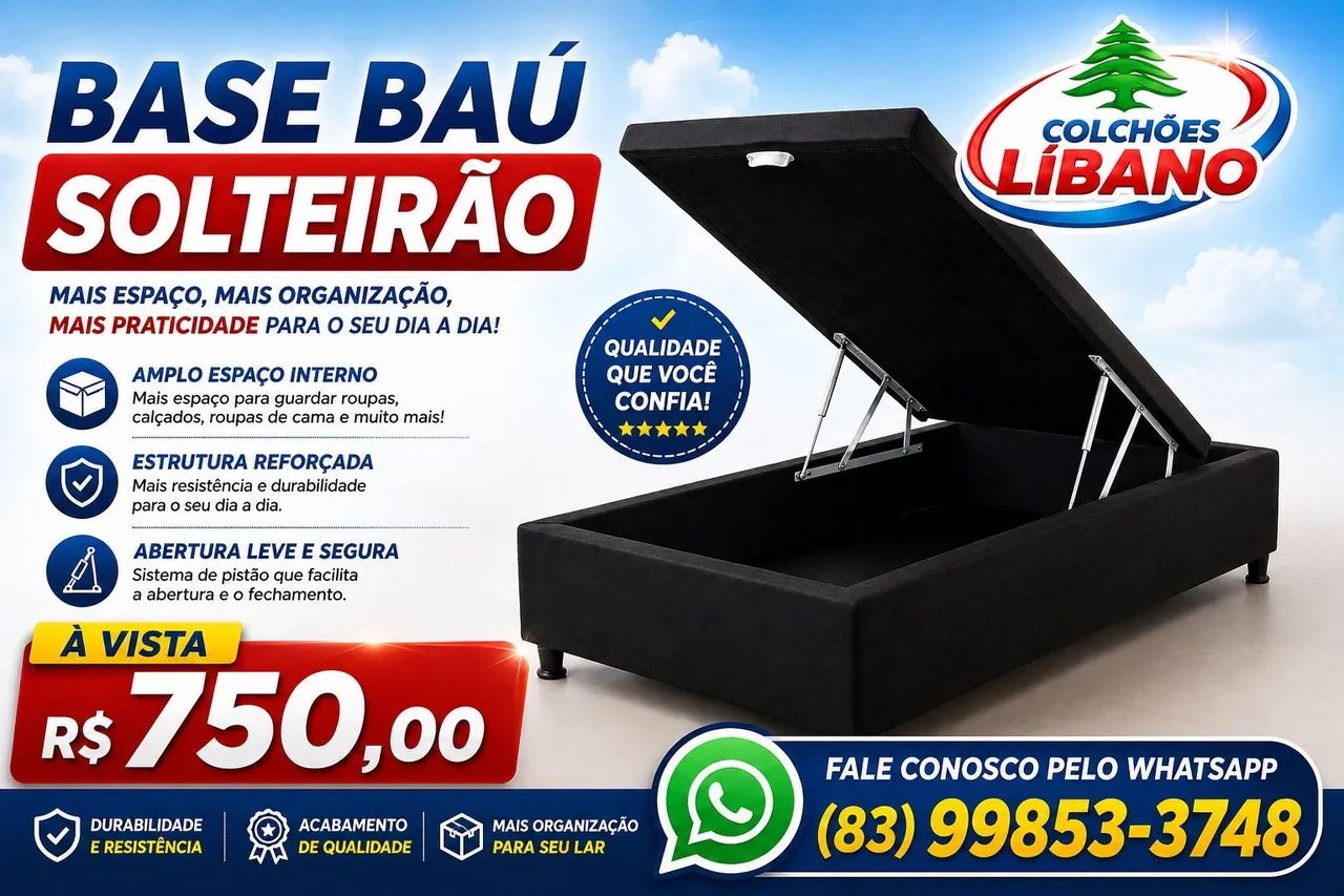 Base baú casal e solteirão direto da fábrica 
