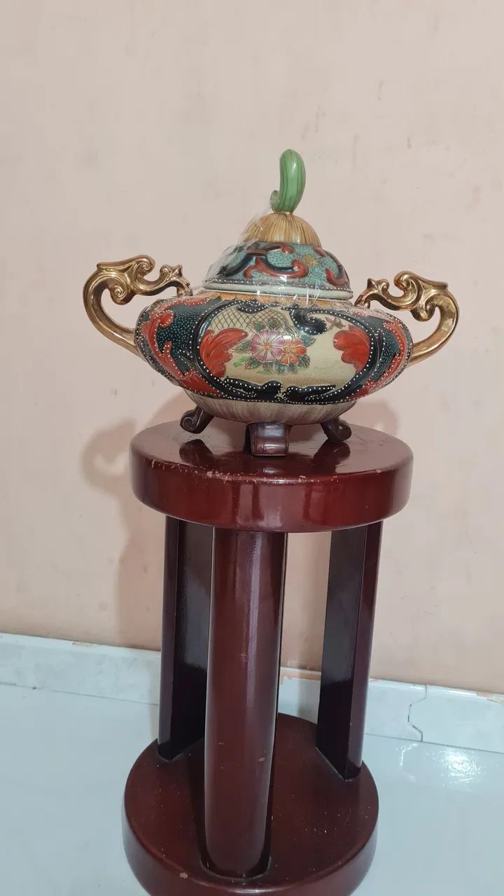 Lindo pote decoração estilo  satsuma.  - Foto 4