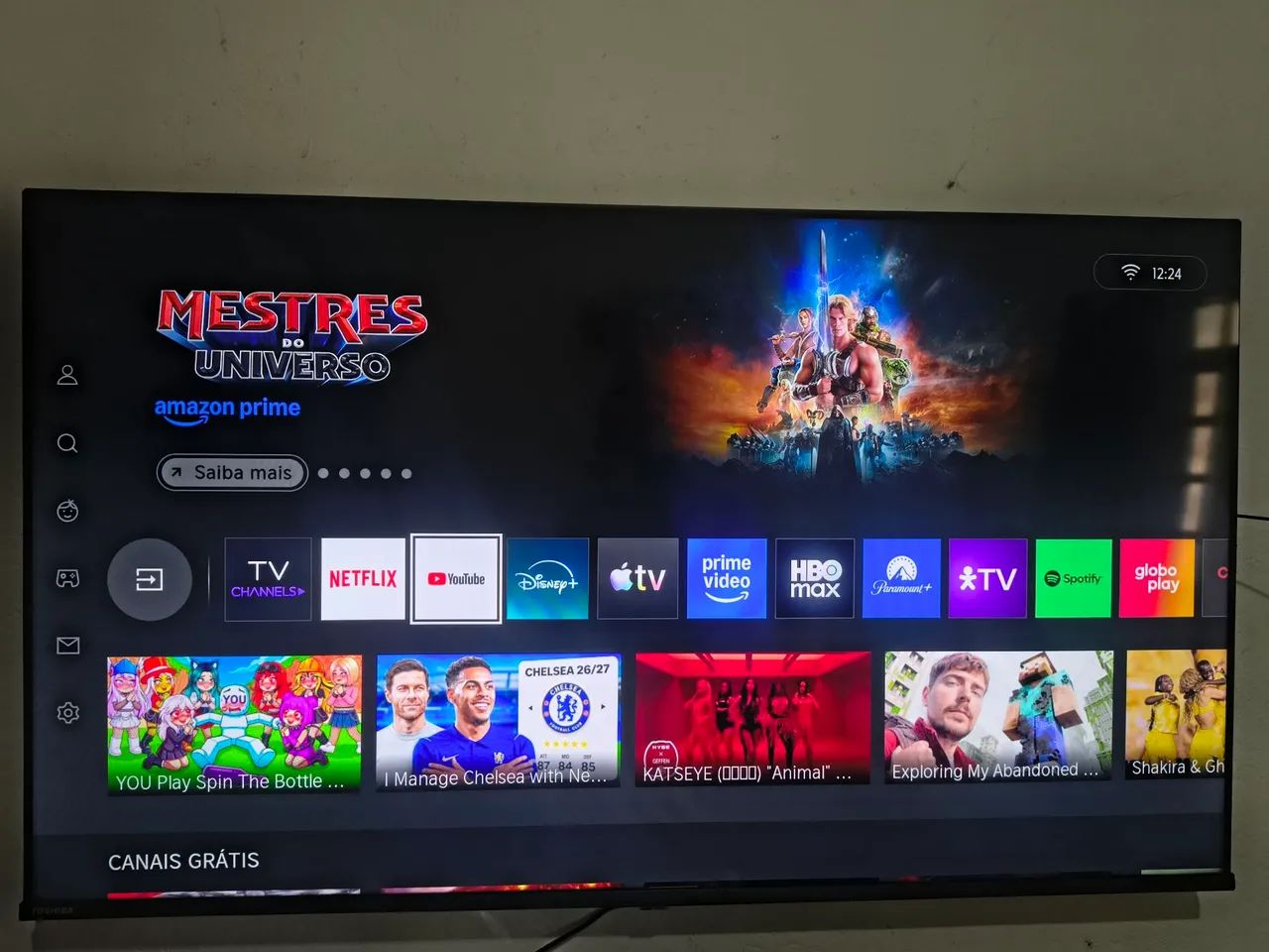 Vendo smartv semp Toshiba de 50 polegadas 4k funcionando perfeitamente. - Foto 4