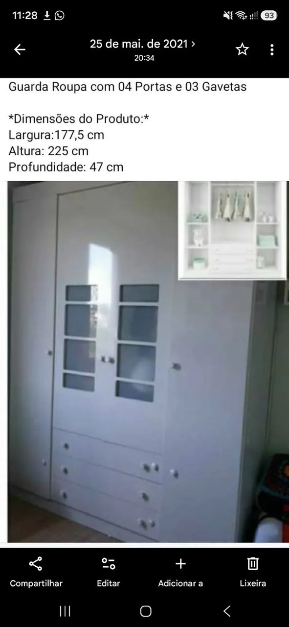 Guarda roupa infantil - Foto 2