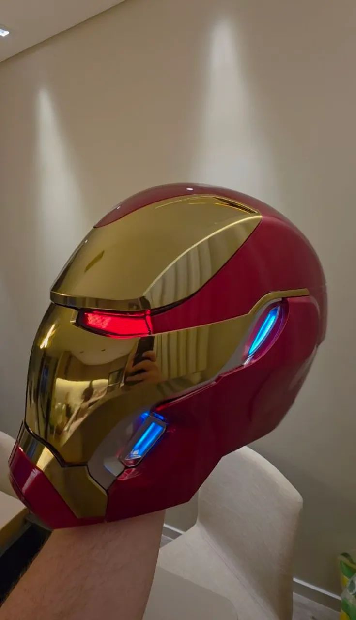Capacete Homem de Ferro Mk50 Eletrônico com Comando de Voz
