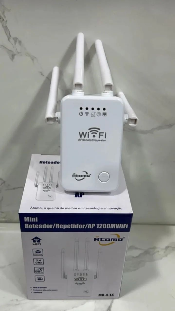 Repetidor e roteador Wi-Fi 