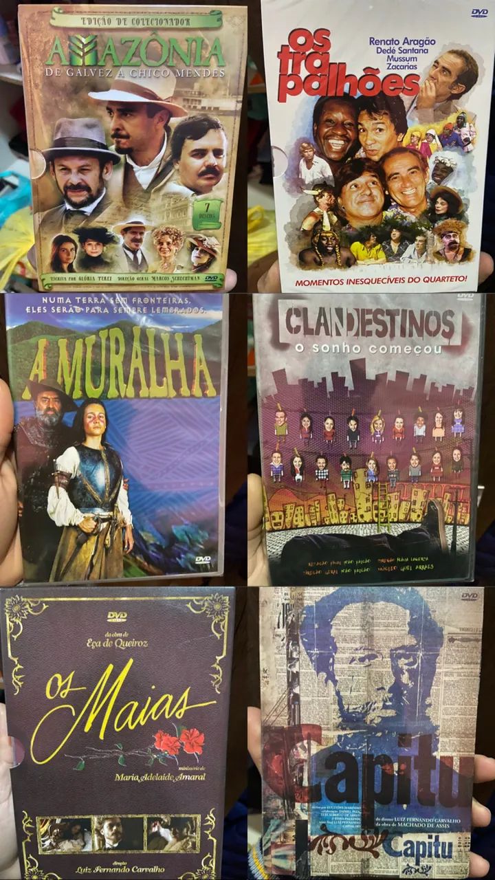 12 DVDs Históricos 
