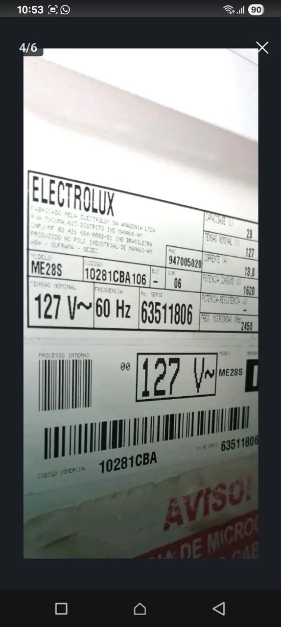 Microondas Electrolux 28l com detalhes  - Foto 4