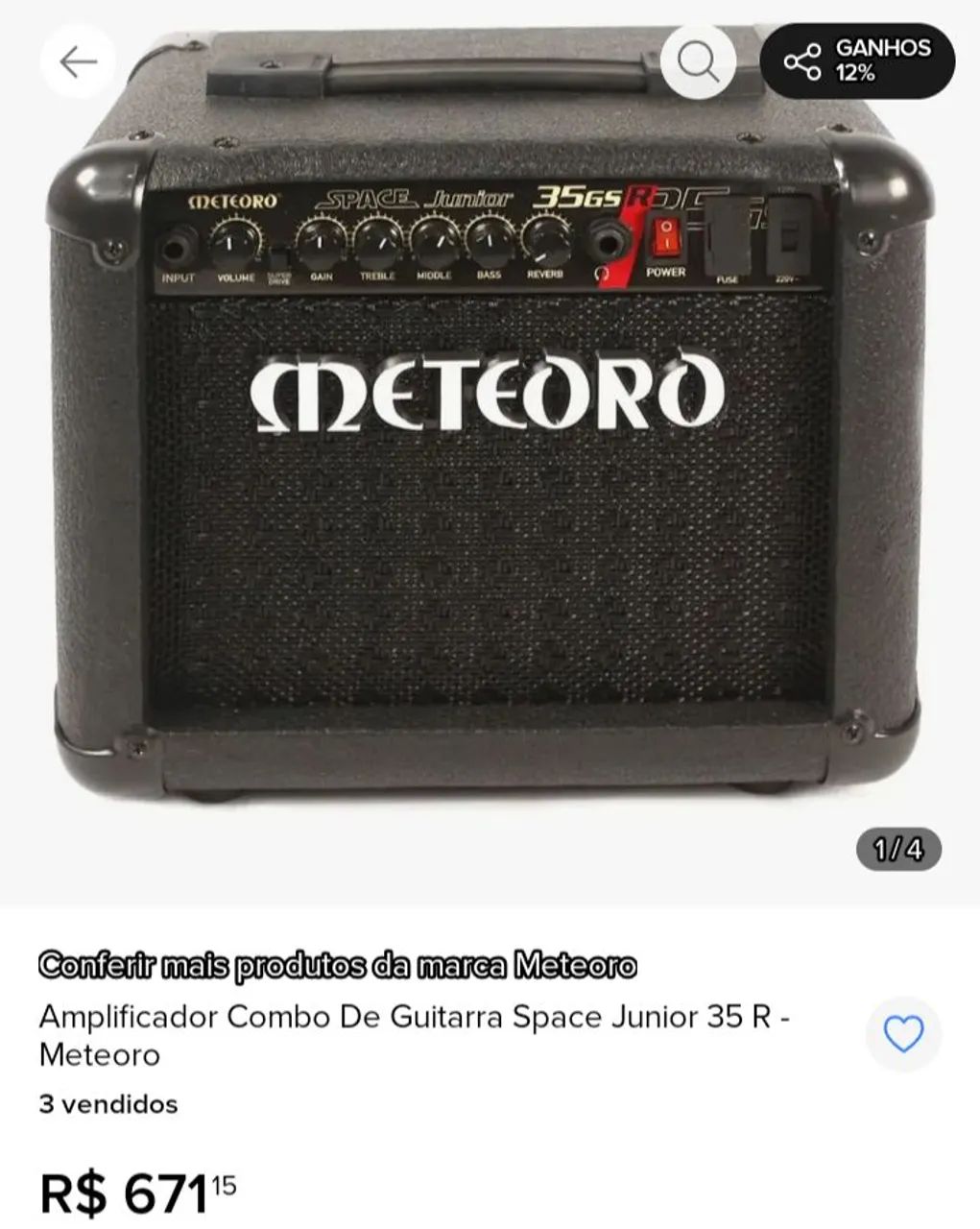 CAIXA AMPLIFICADA METEORO - Foto 3