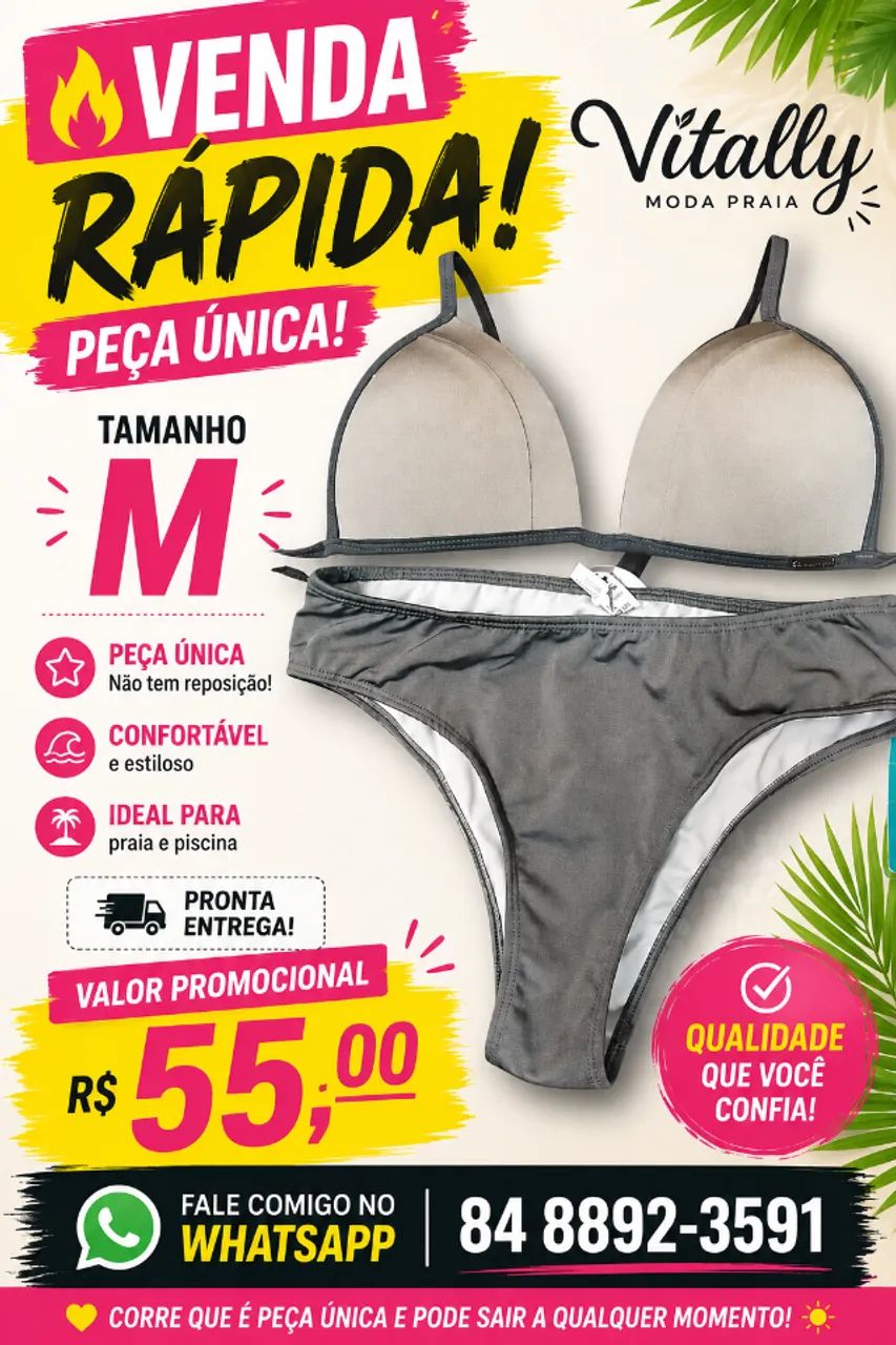 Biquíni Vitally com bojo- Tam M
