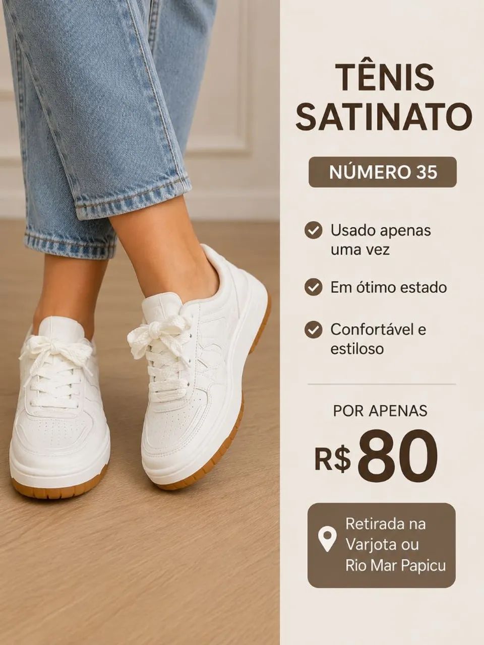 Tênis Satinato nr 35