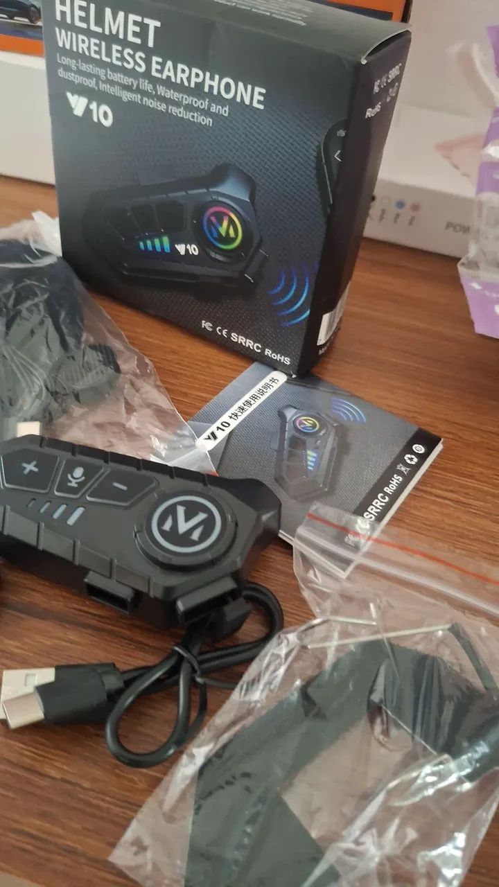 Fone Intercomunicador Bluetooth Para Capacete  - Foto 5