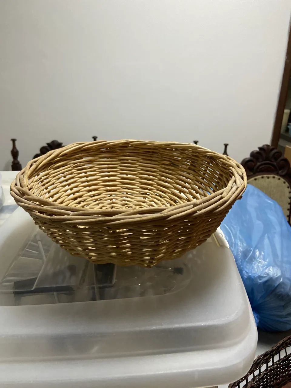 Cesto de vime artesanal 