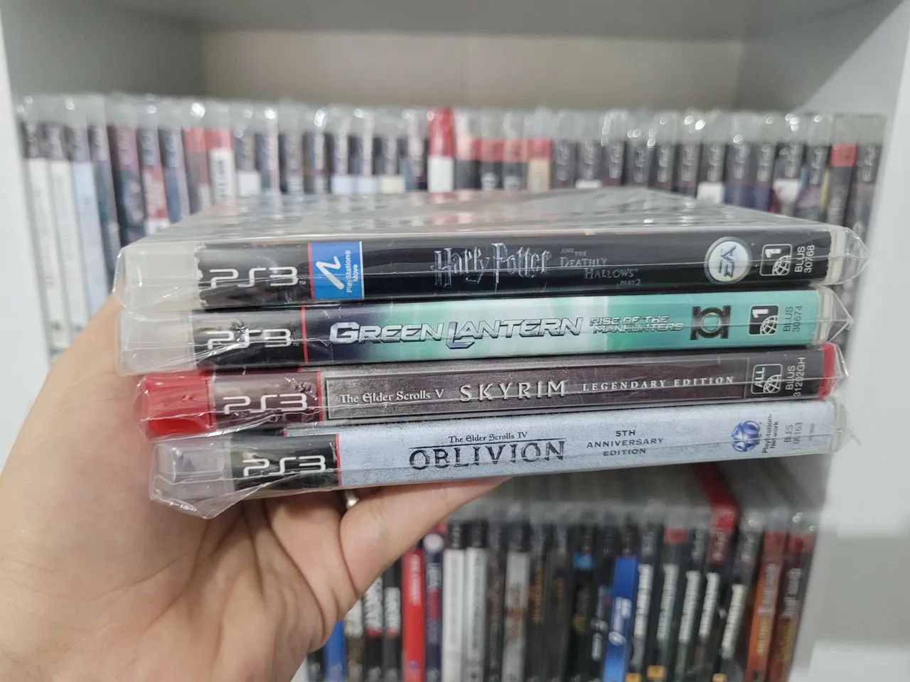 Pacote de Jogos de PS3 (Skyrim, Oblivion, Harry Potter e Green