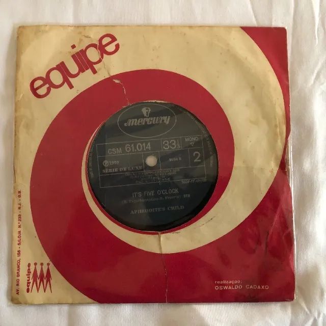 Aphrodite's Child: Marie Jolie / 5 O'clock (1970) Disco Vinil Compacto - Foto 3
