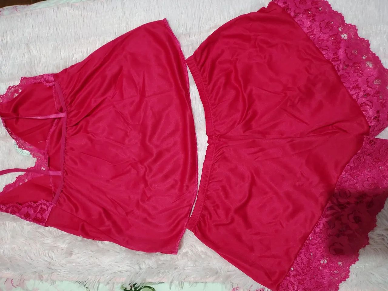 Baby Doll com renda Tam M Pink - Foto 2