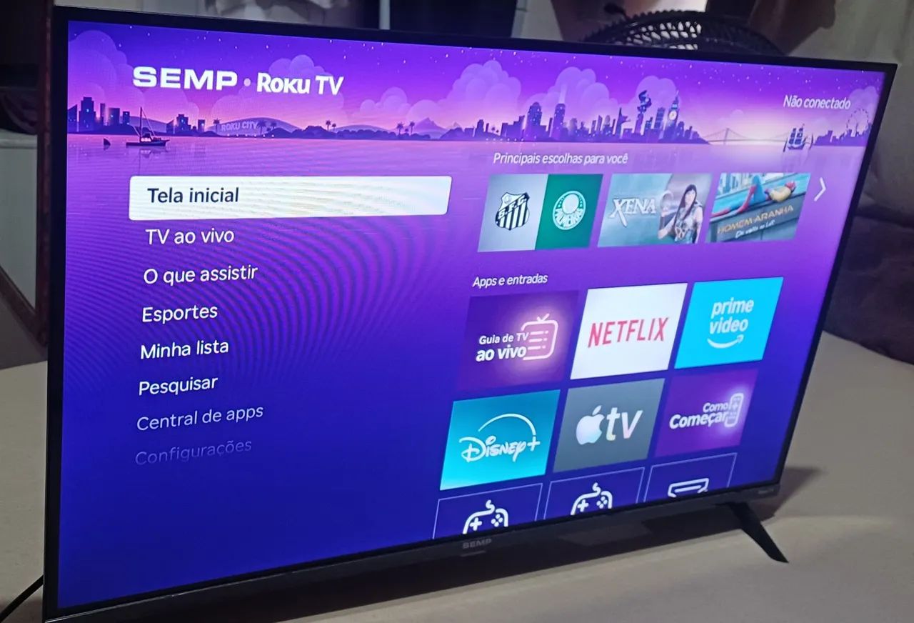 TV SMART 32 SEMP COM SISTEMA ROKU - Foto 3