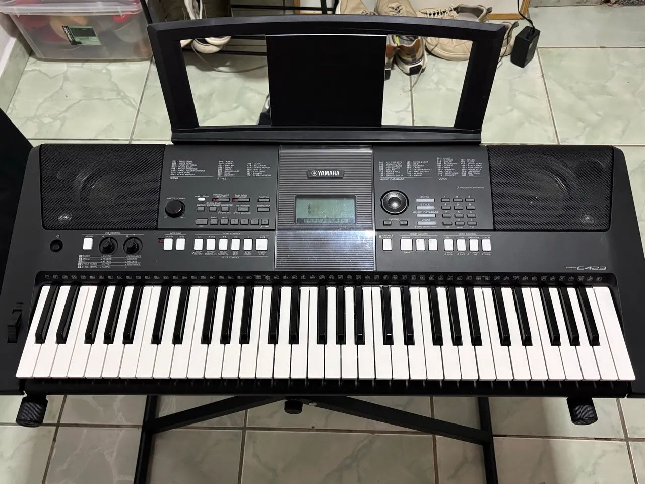 Teclado eletrônico Yamaha PSR-E453 + Suporte + Capa | 61 teclas - Foto 3