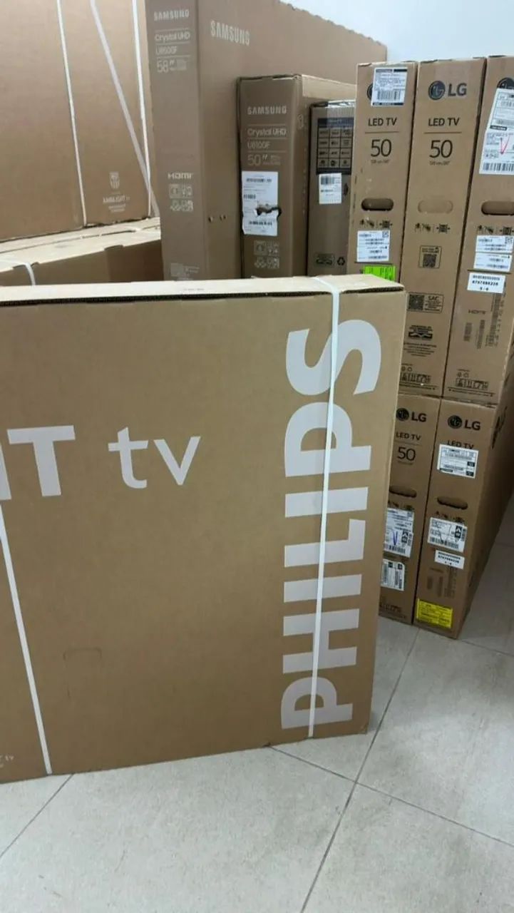 Smart TV PHILIPS Ambilight 75 polegadas 4K, 75PUG8100/78, Comando de Voz nova<br> - Foto 5