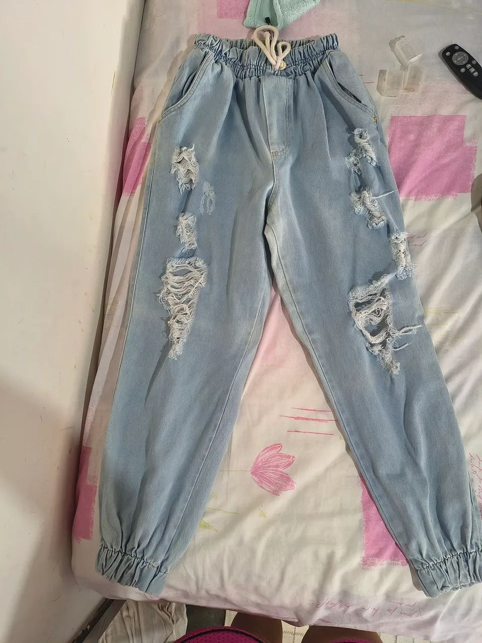 calça jeans feminina jogger divzzi 44