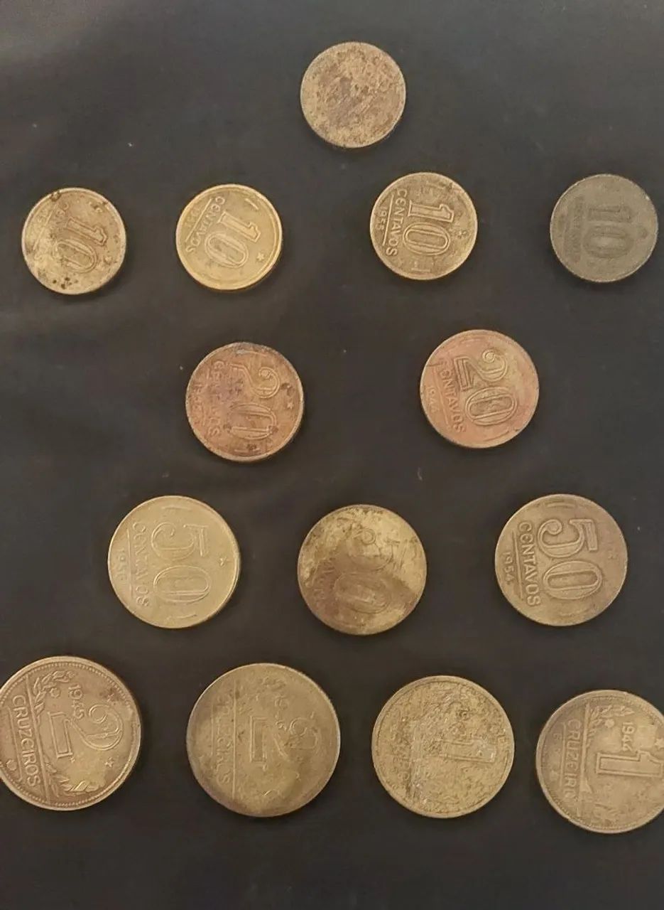 Lote de moedas antigas para colecionadores 