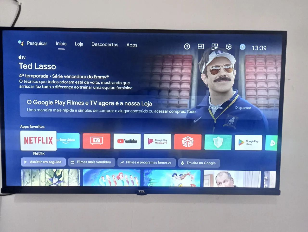 Smart Tv TCL 32 Polegadas Android TV Wi-fi Netflix you tube - Foto 2