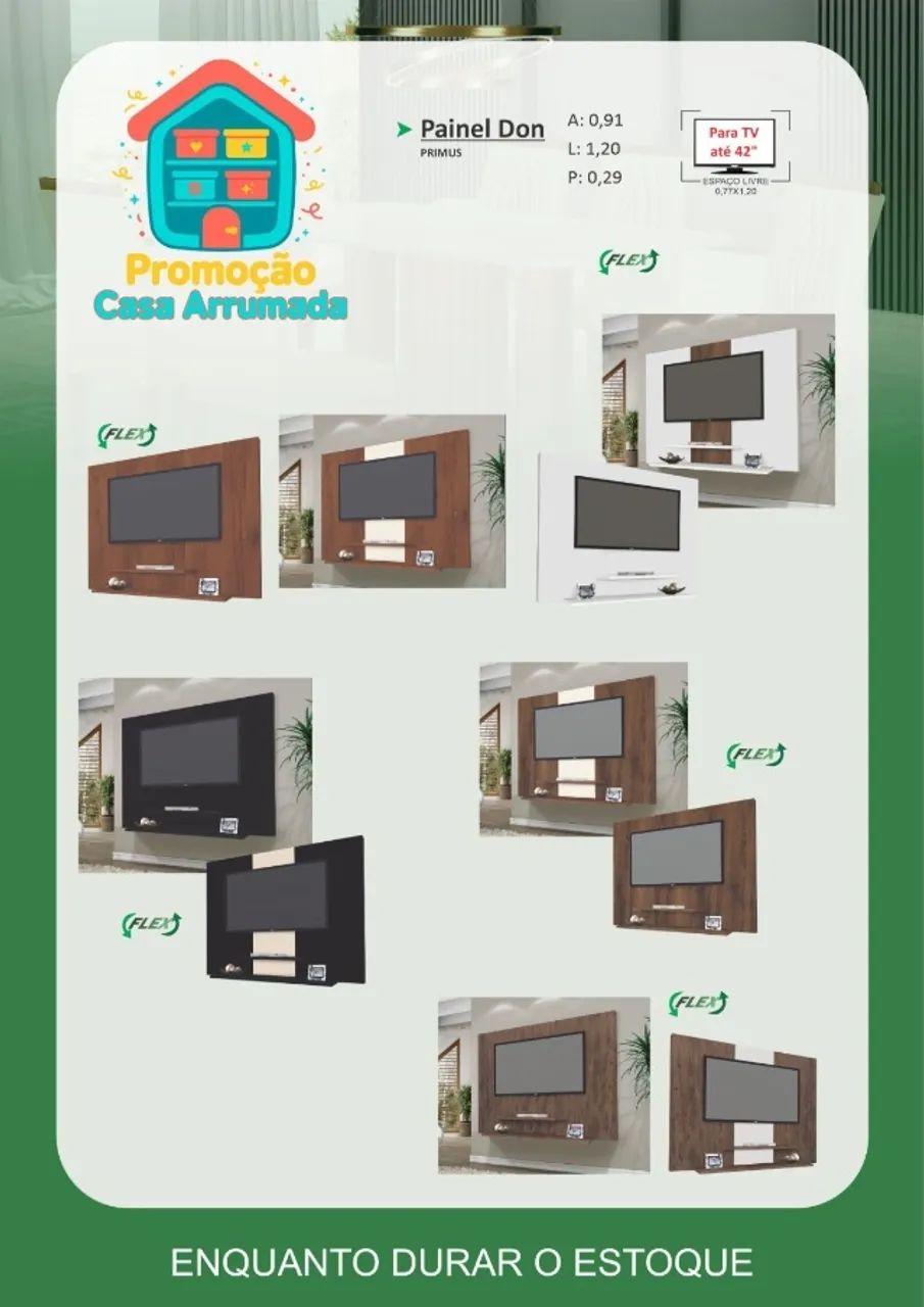 Painel para TV até 43 polegadas 