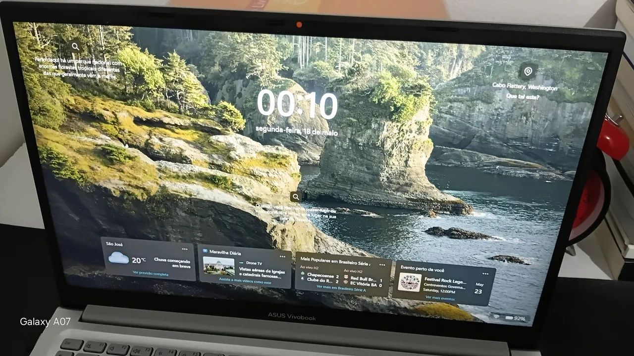 NOTEBOOK ASUS VIVOBOOK | 8GB RAM | 512 GB | MOUSE E MOUSEPAD DE