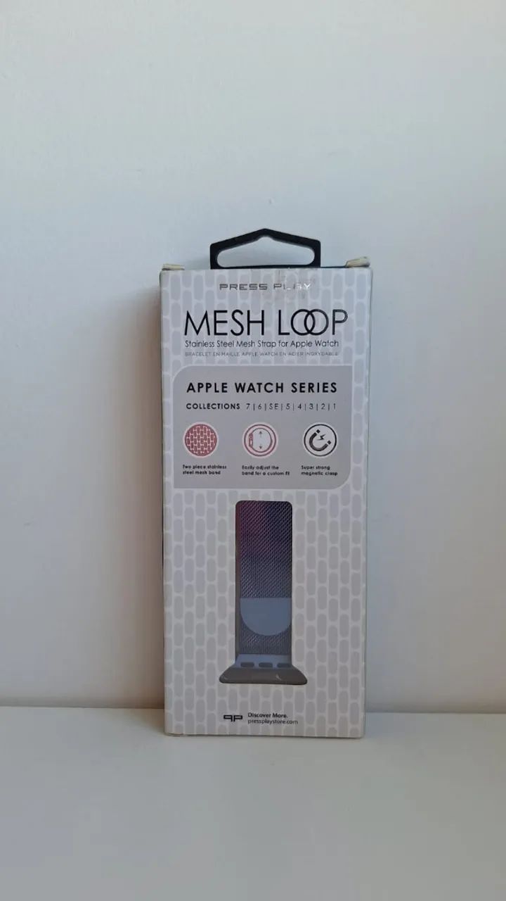 Pulseira Mesh Loop em aço inoxidável para Apple Watch, com fecho magnético  - Foto 2