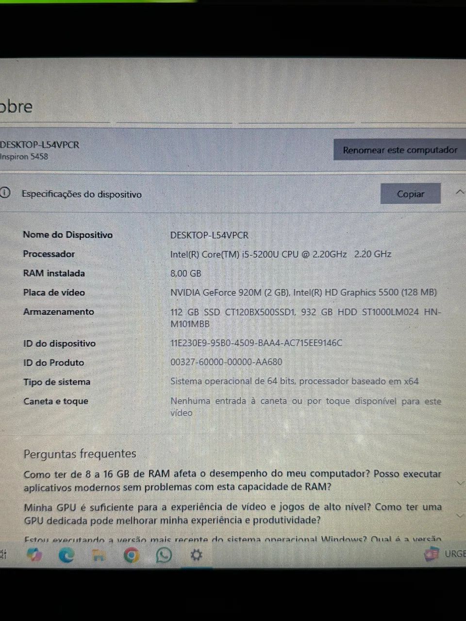 Notebook DELL