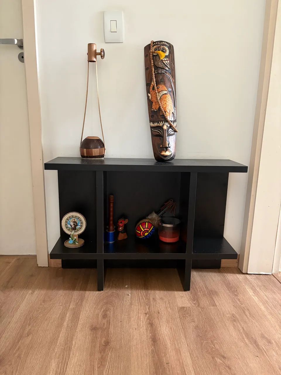 Mesinha de canto/apoio de sofá e decoração 