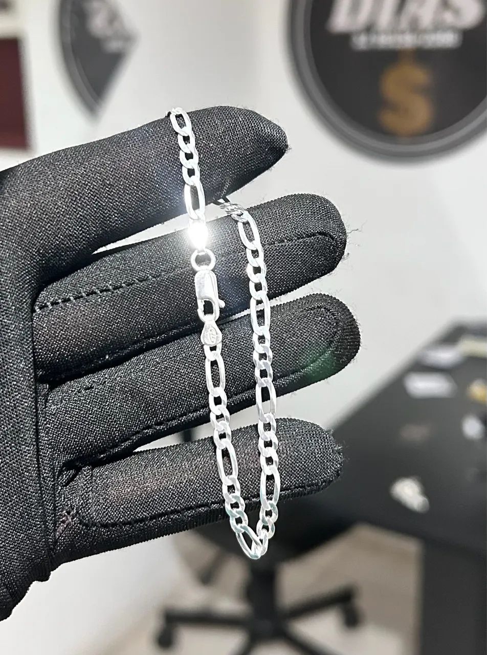 Pulseira de prata nova com garantia  - Foto 3