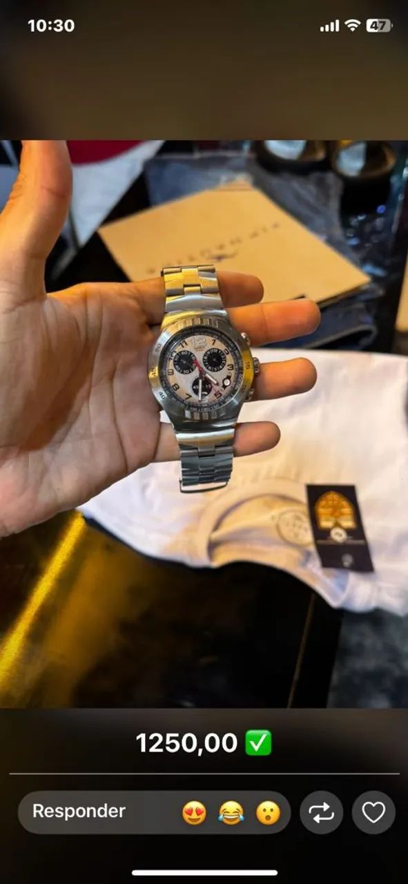 Swatch série prata 