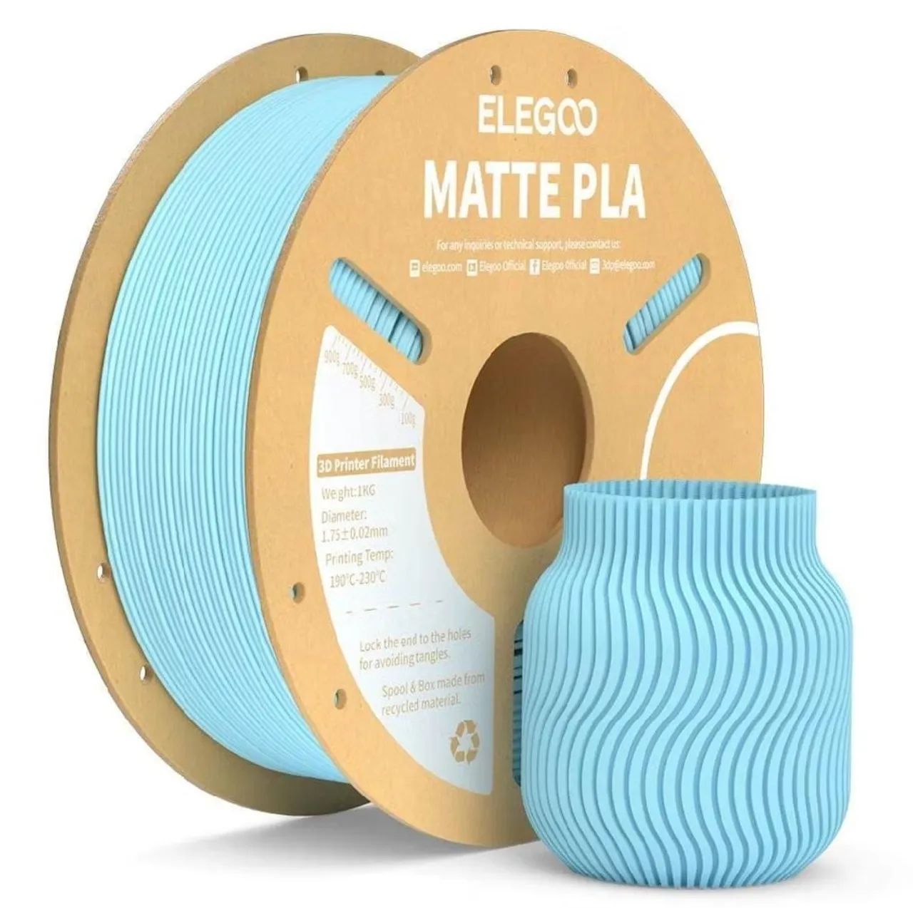 Filamento 3d elegoo Matte pla  - Foto 2