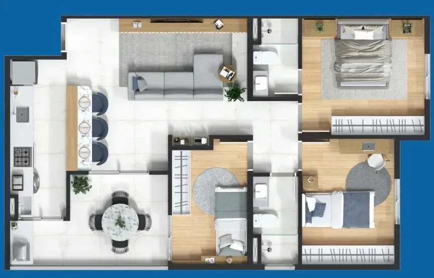 PLANTA 70m²