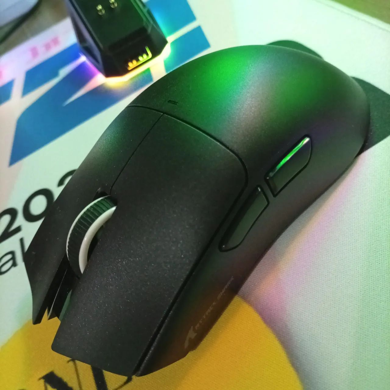 Mouse Gamer Attack Shark X11 com dock aRGB [NOVO] - Foto 2