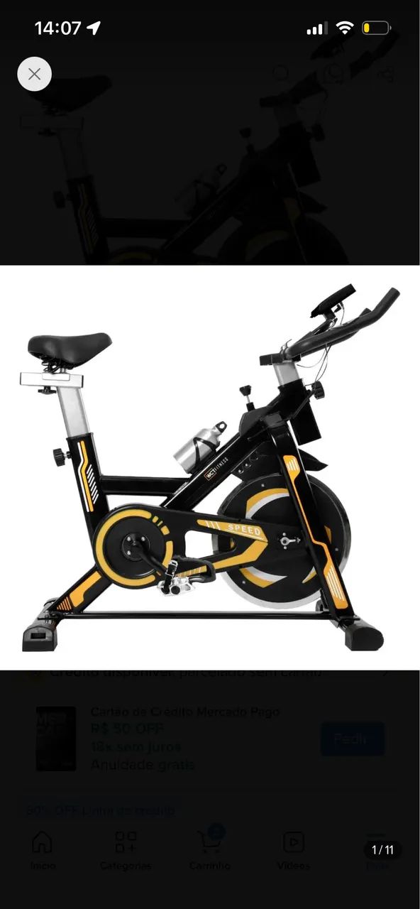 Bicicleta ergométrica spinning