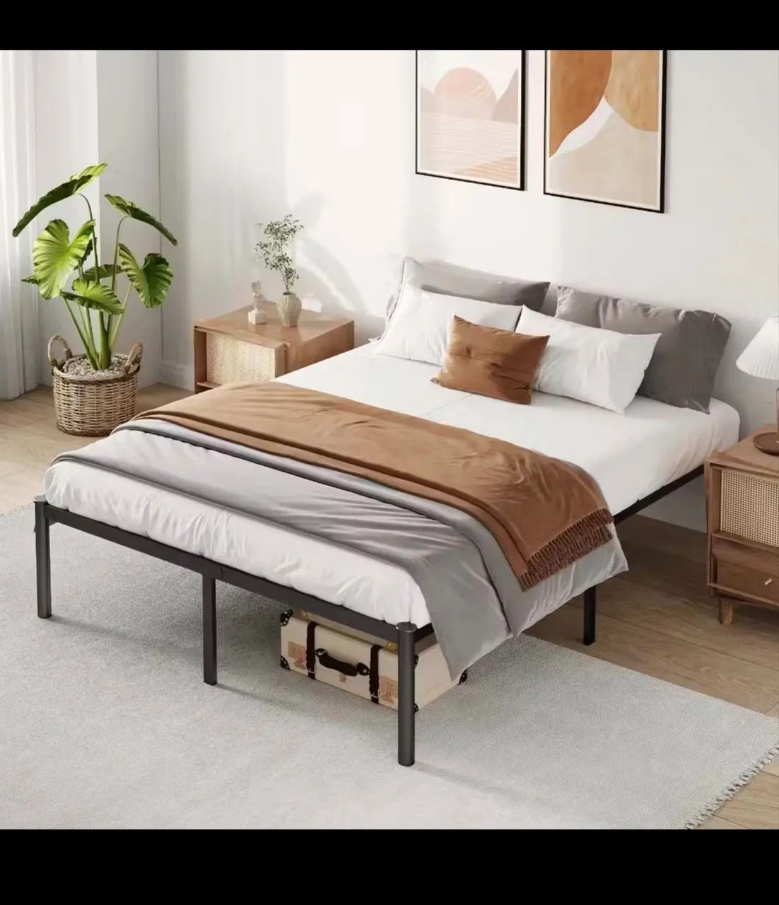 Estrutura da cama de plataforma king size - Foto 3
