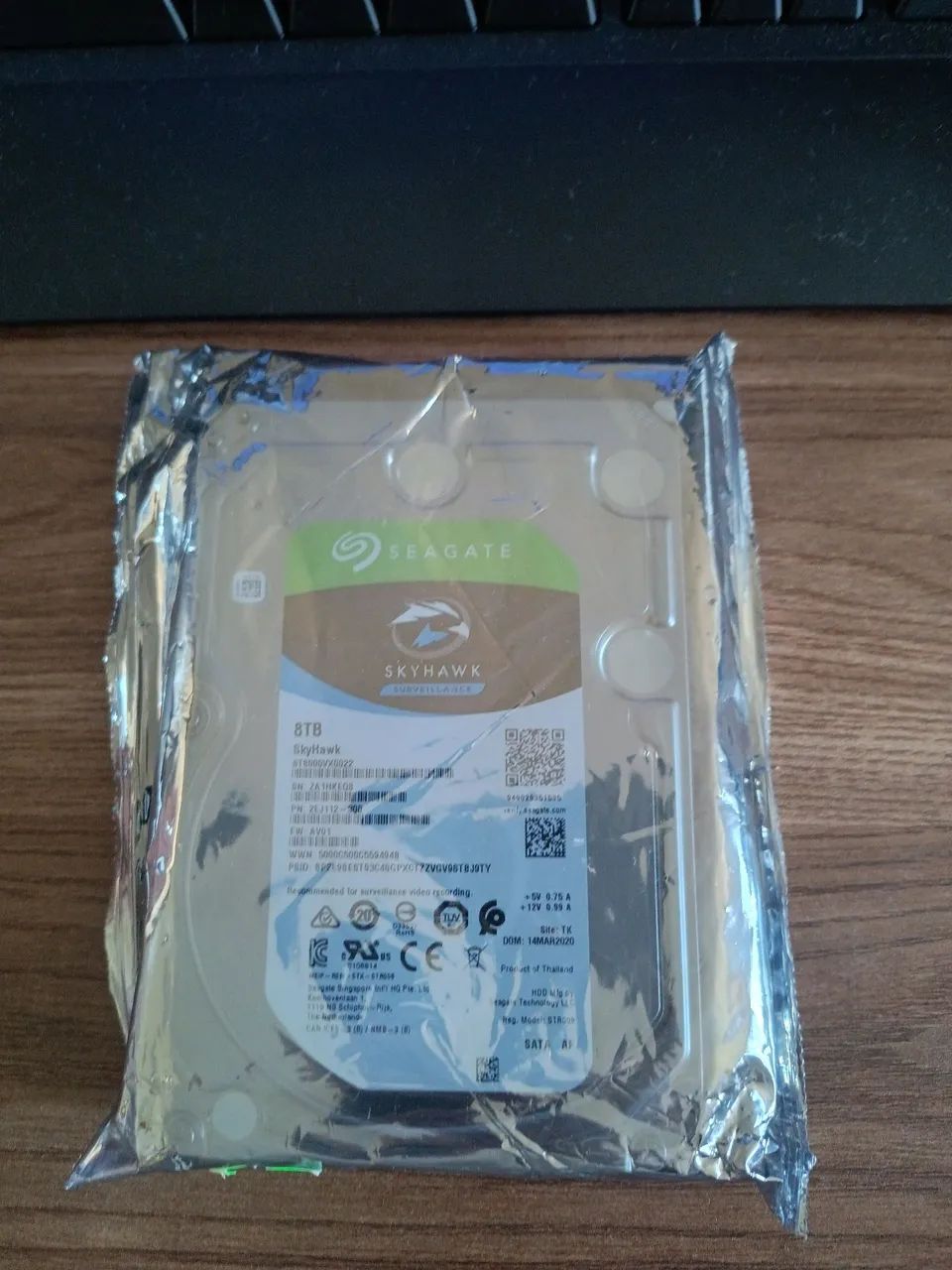 HD SEAGATE 8 TB SKYHAWK - Novo