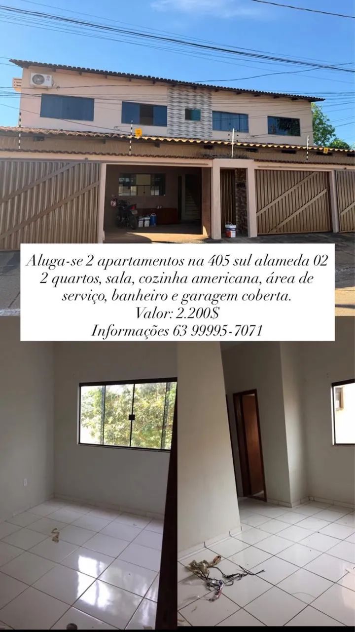 Apartamento 2 quartos 405 sul perto da Havan