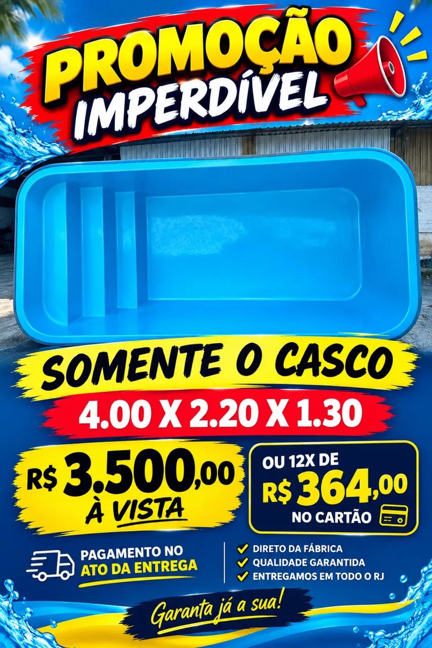 Piscina de fibra 
