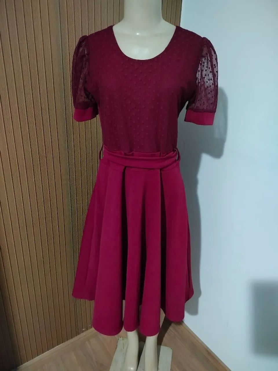 Vestido vinho