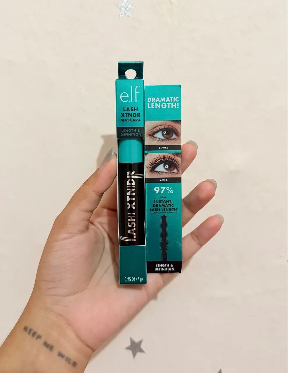 Máscara de cílios Rímel ELF - lash xtndr mascara (cor soft black) 