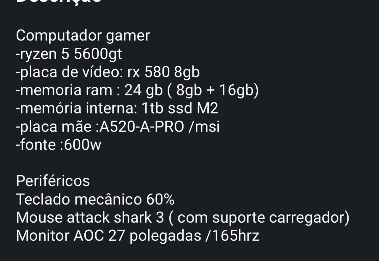 Pc Gamer completo  - Foto 5