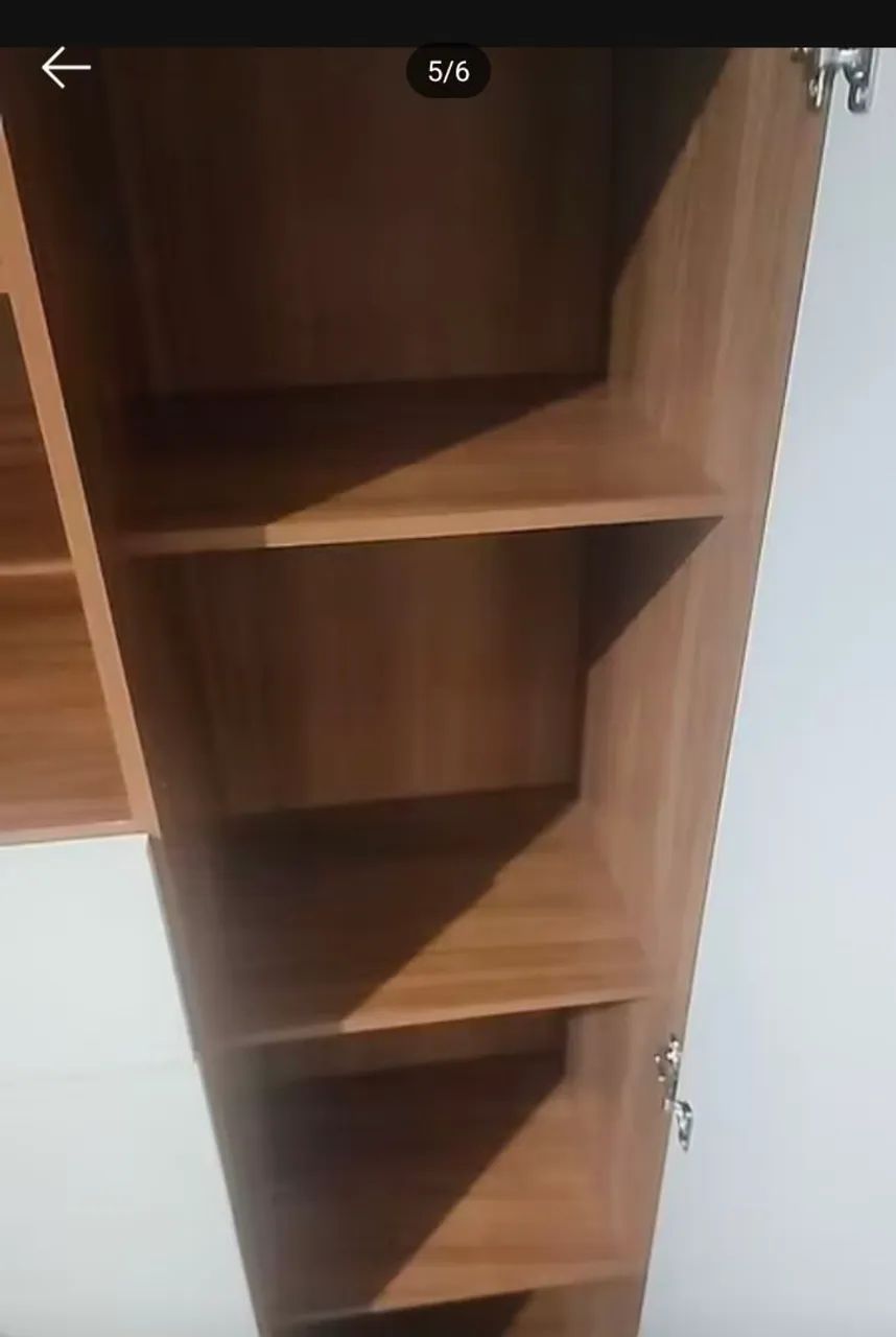Cômoda de quarto Marabá 6 gavetas 1 porta e prateleiras  - Foto 2