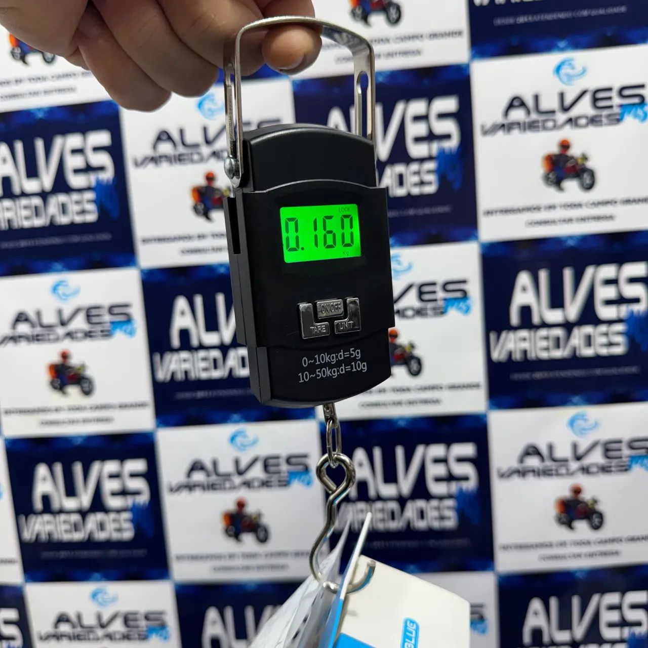 Balança de gancho digital pesa até 50kg - Foto 3
