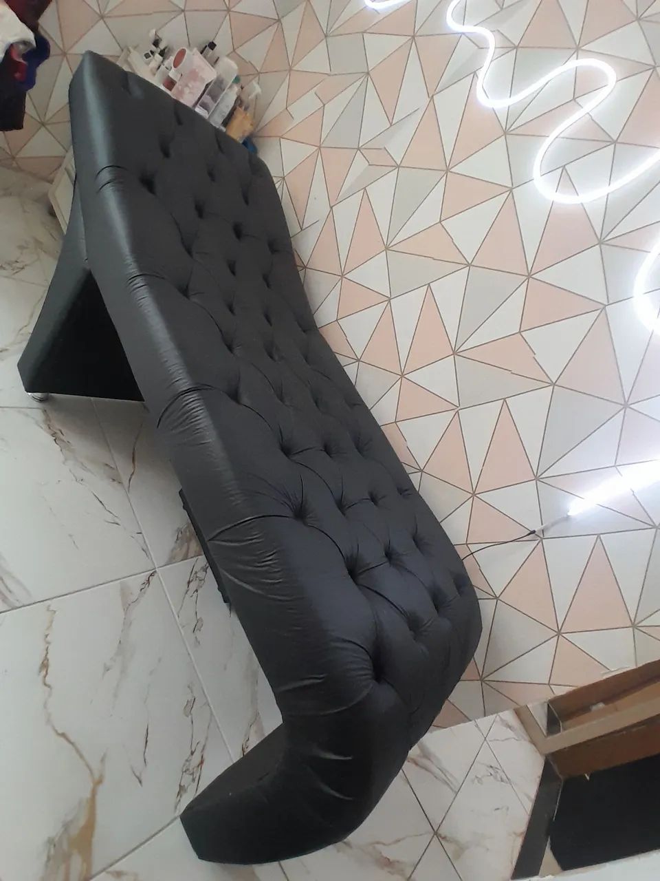 Maca de couro luxo preta  - Foto 3