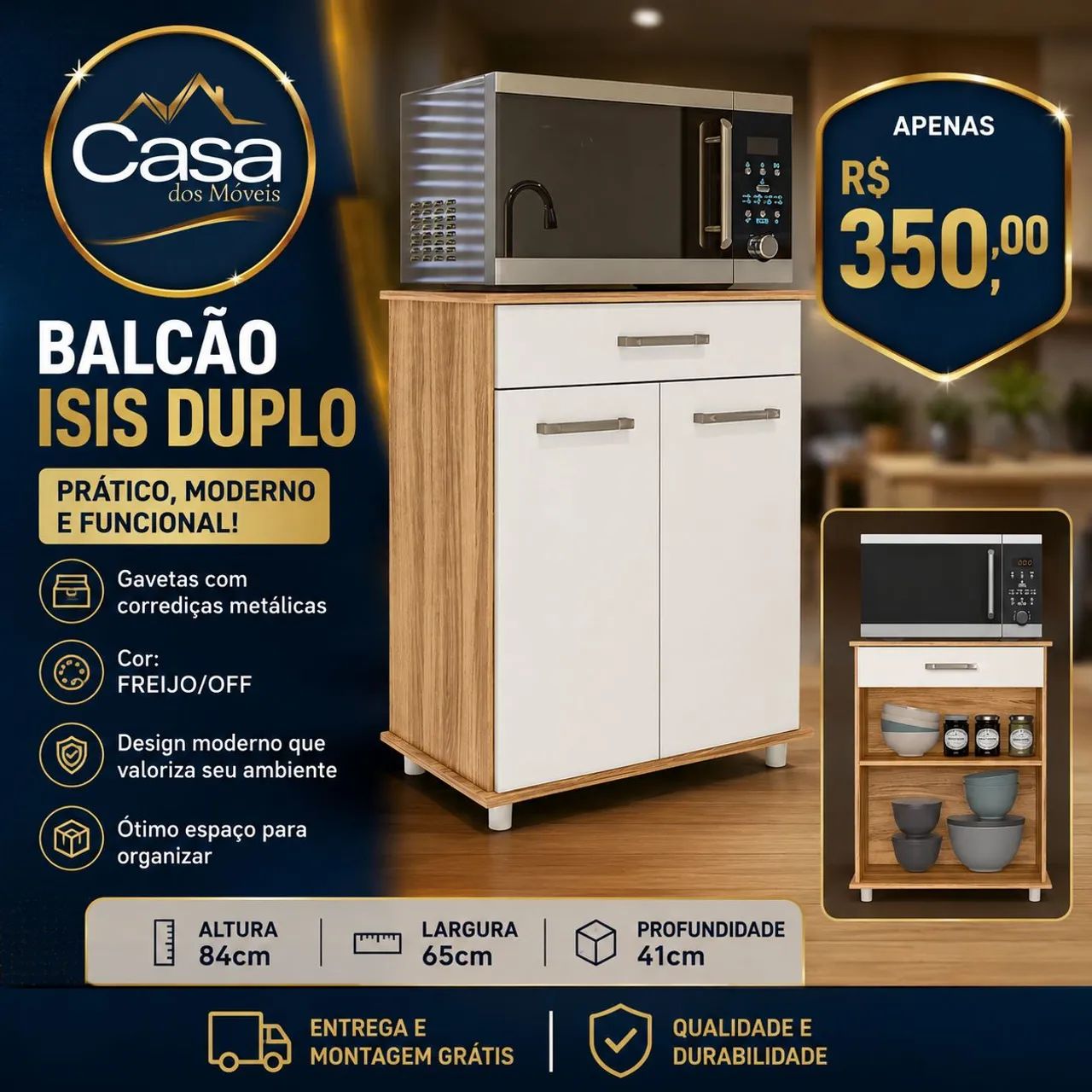 Balcão Ísis Duplo