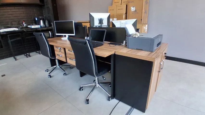 CONJUNTO ILHA DE TRABALHO - ESCRITÓRIO - Foto 4
