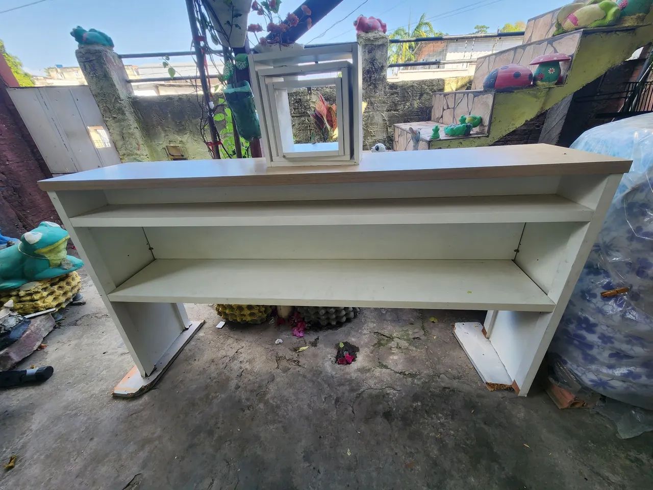 Balcão Grande MDF + nicho brinde